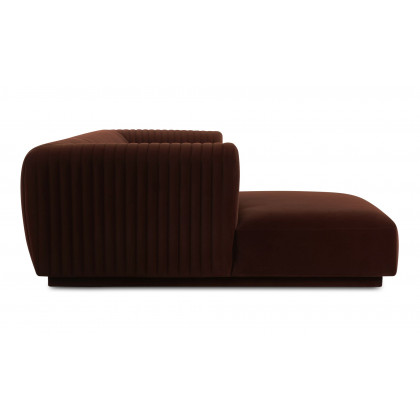 Moe's Zandro Contemporary Left Arm Sectional - Warm Brown