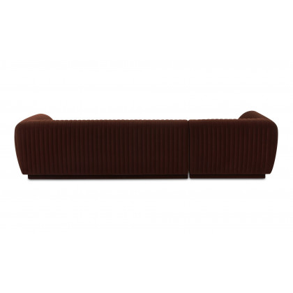 Moe's Zandro Contemporary Left Arm Sectional - Warm Brown
