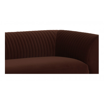 Moe's Zandro Contemporary Left Arm Sectional - Warm Brown
