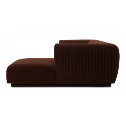 Moe's Zandro Contemporary Right Arm Sectional - Warm Brown