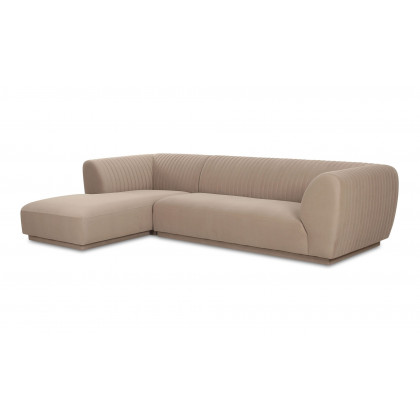 Moe's Zandro Contemporary Left Arm Sectional - Beige