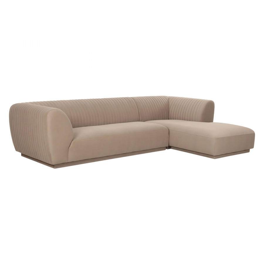 Moe's Zandro Contemporary Right Arm Sectional - Beige