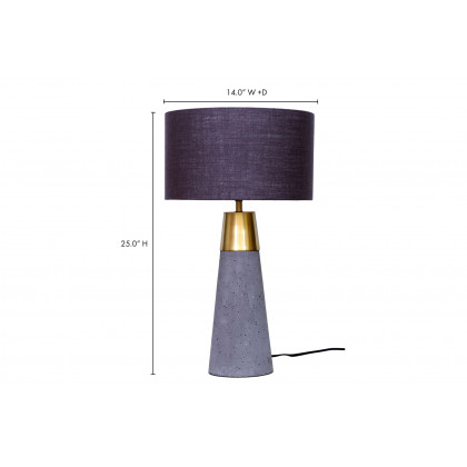 Moe's - Savoy Table Lamp in Gray