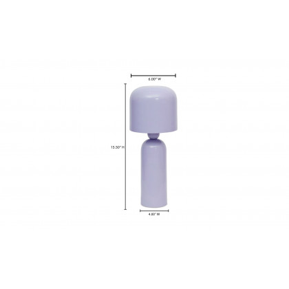 Moe's Echo Contemporary Table Lamp - Soft Purple