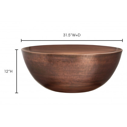 Moe's Conga Coffee Table - Copper