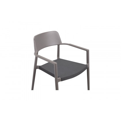 Moe's Ione Modern Outdoor Dining Chair Set of 2 - Gray