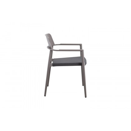 Moe's Ione Modern Outdoor Dining Chair Set of 2 - Gray