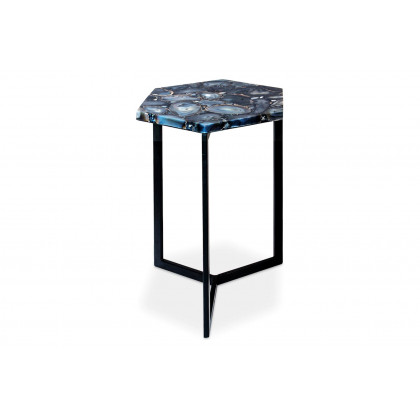 Moe's - Hexagon Agate Accent Table in Gray