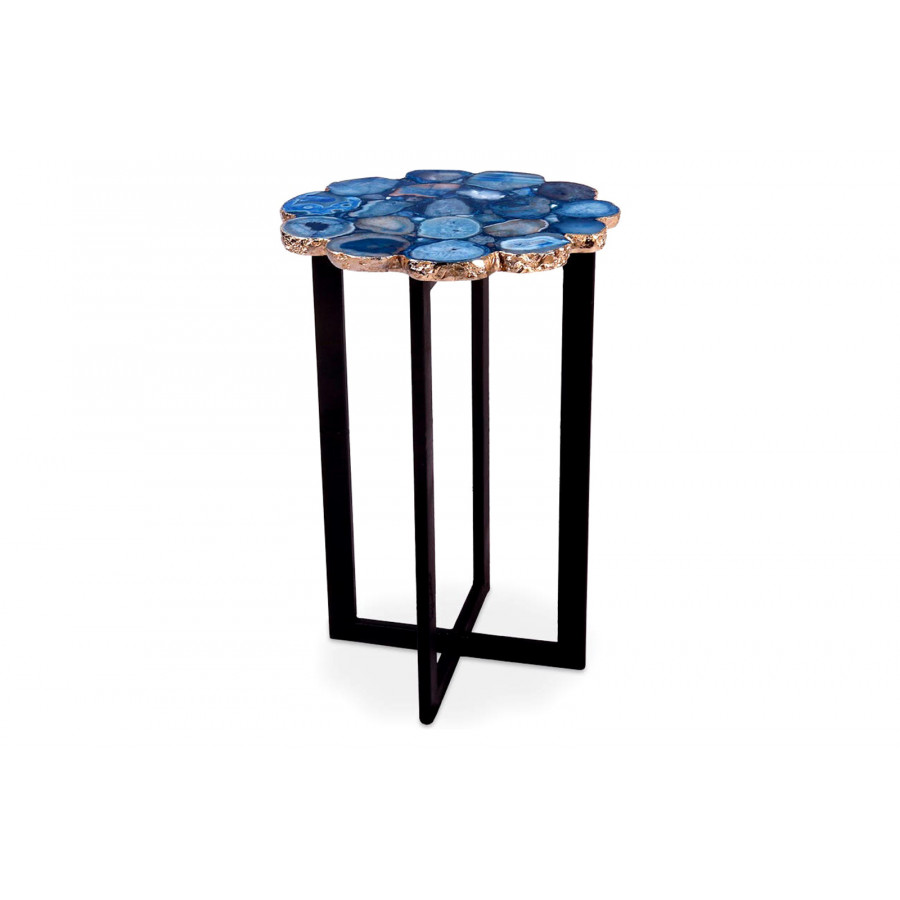 Moe's - Azul Agate Accent Table in Blue