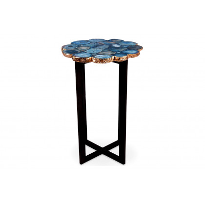 Moe's - Azul Agate Accent Table in Blue