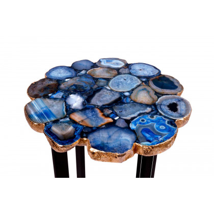 Moe's - Azul Agate Accent Table in Blue