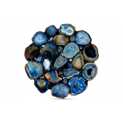 Moe's - Azul Agate Accent Table in Blue