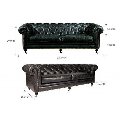 Moe's Birmingham Sofa - Black