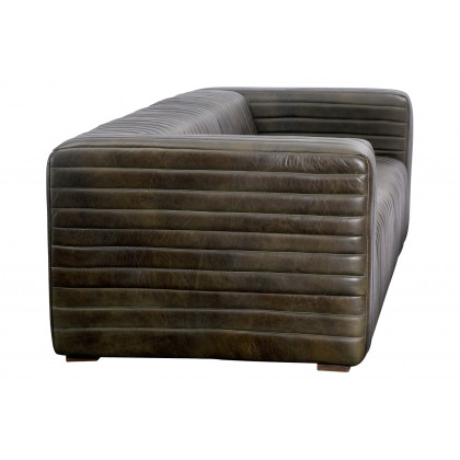 Moe's Castle Sofa - Charred Olive