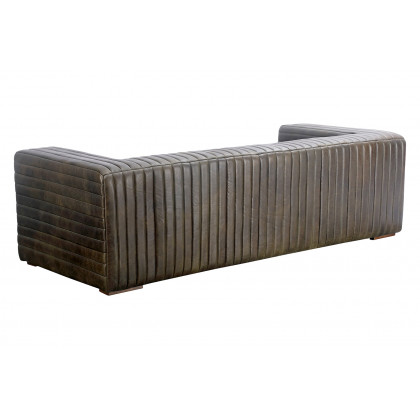 Moe's Castle Sofa - Charred Olive