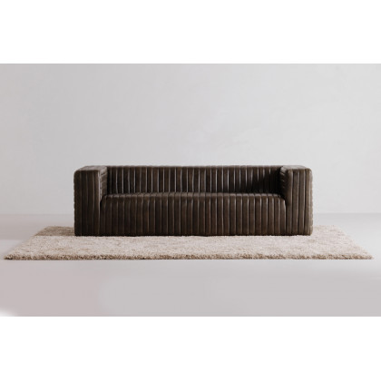 Moe's Castle Sofa - Charred Olive