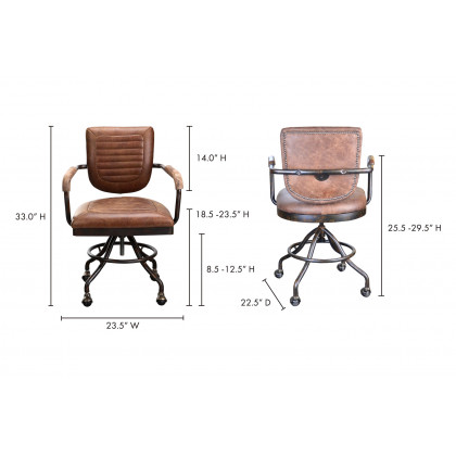 Moe's Foster Desk Chair - Light Brown