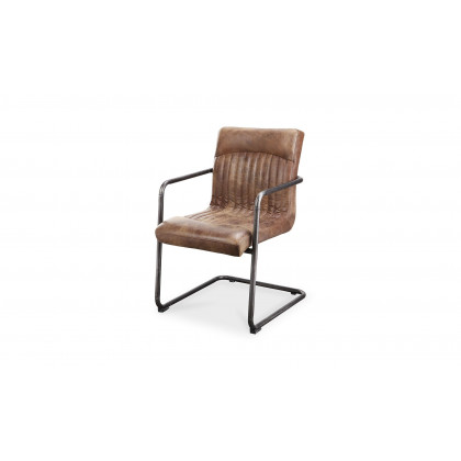 Moe's Ansel Industrial Armchair Set of 2 - Light Brown