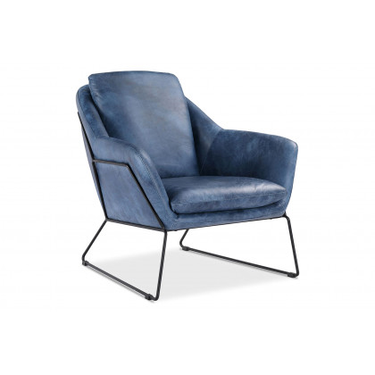 Moe's Greer Club Chair - Dark Blue