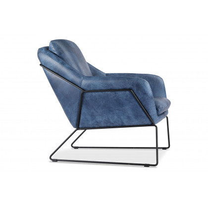 Moe's Greer Club Chair - Dark Blue