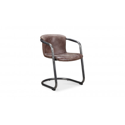 Moe's Freeman Industrial Dining Chair Set of 2 - Brown