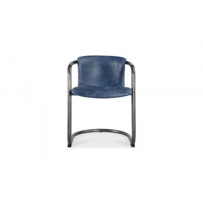 Moe's Freeman Industrial Dining Chair Set of 2 - Dark Blue