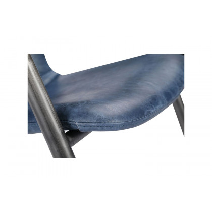 Moe's Freeman Industrial Dining Chair Set of 2 - Dark Blue