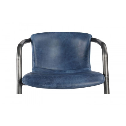 Moe's Freeman Industrial Dining Chair Set of 2 - Dark Blue