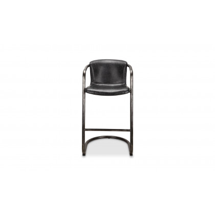 Moe's Freeman Industrial Bar Stool Set of 2 - Black