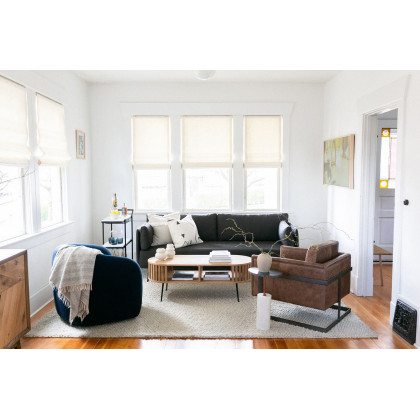 Moe's Luxley Club Chair - Cappuccino