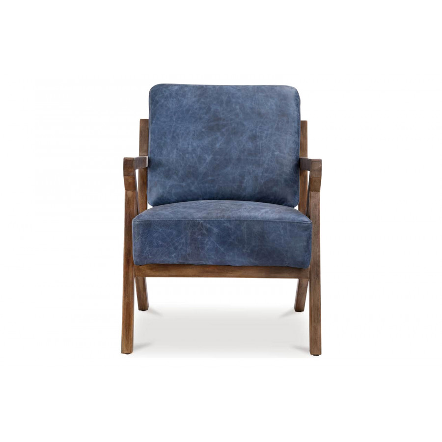 Moe's Drexel Armchair - Dark Blue