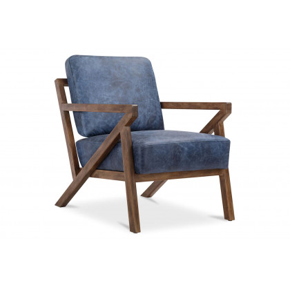 Moe's Drexel Armchair - Dark Blue