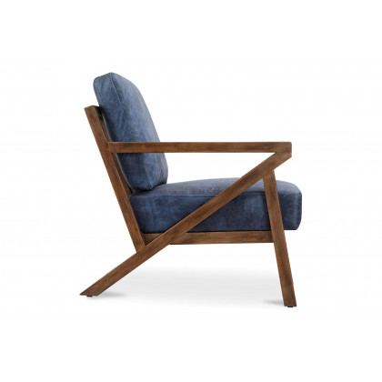Moe's Drexel Armchair - Dark Blue
