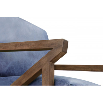 Moe's Drexel Armchair - Dark Blue