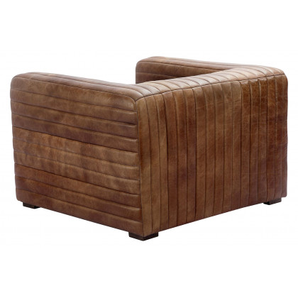 Moe's Castle Chair - Open Road Brown