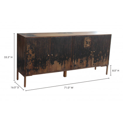 Moe's Artists Sideboard - Black, Large