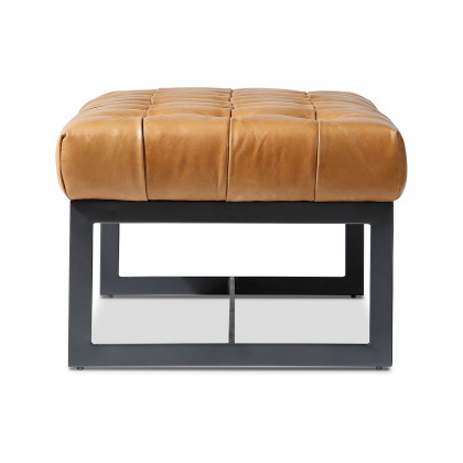 Moe's Wyatt Leather Bench - Tan