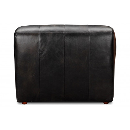 Moe's Ramsay Leather Chaise - Antique