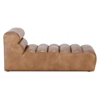 Moe's Ramsay Leather Chaise - Tan
