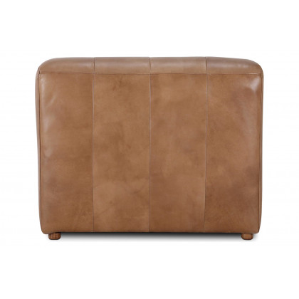 Moe's Ramsay Leather Chaise - Tan