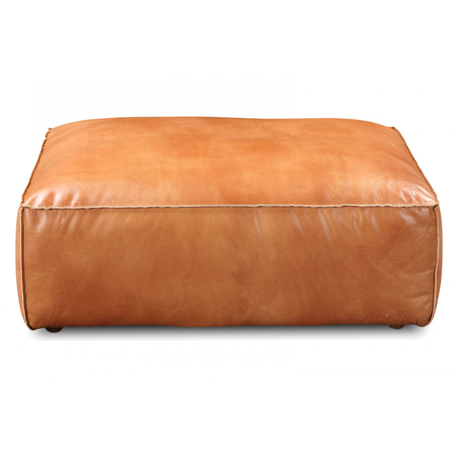 Moe's Luxe Ottoman - Tan