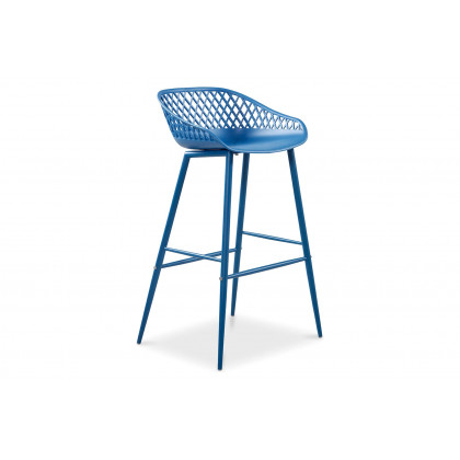 Moe's Piazza Outdoor Bar Stool Set of 2 - Blue