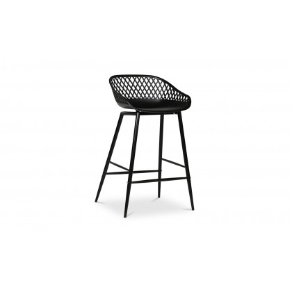 Moe's Piazza Contemporary Counter Stool Set of 2 - Black