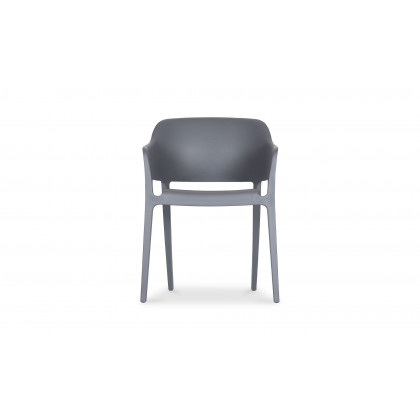 Moe's Faro Modern Dining Chair Set of 2 - Charcoal Gray