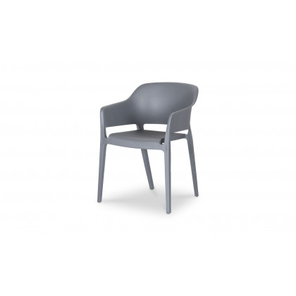 Moe's Faro Modern Dining Chair Set of 2 - Charcoal Gray