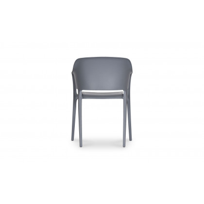 Moe's Faro Modern Dining Chair Set of 2 - Charcoal Gray