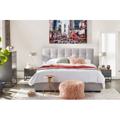Moe's Belle Storage Bed - Gray, King