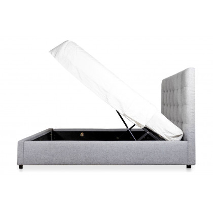 Moe's Belle Storage Bed - Gray, King
