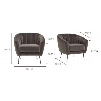 Moe's - Marshall Chair in Gray