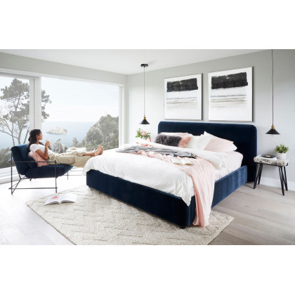 Moe's Samara Bed - Blue, King